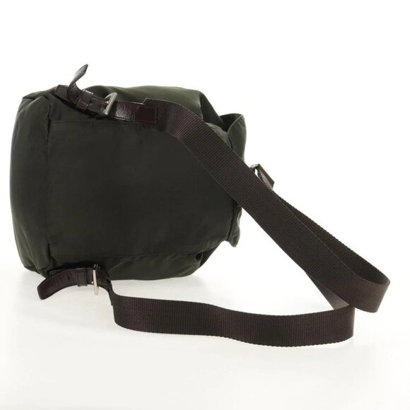 PRADA Backpack Nylon Khaki Silver - Picture 3 of 15